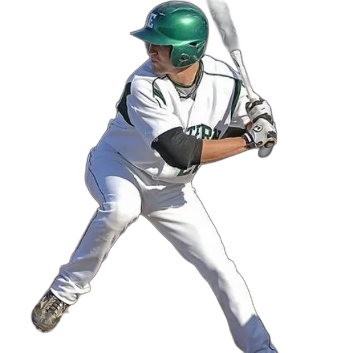 staff, baseball, player, white transparent PNG cut-out