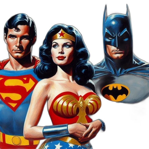 comic book art, concept art, superman, wonder transparent PNG cut-out