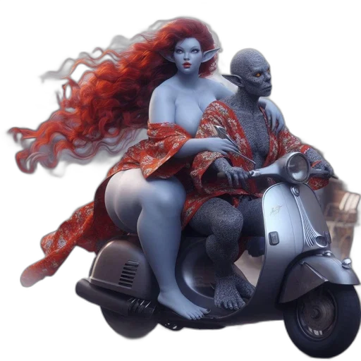 car, hair, concept art, fantasy art transparent PNG cut-out