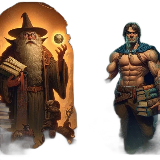 fantasy art, concept art, comic book art, pixel art transparent PNG cut-out