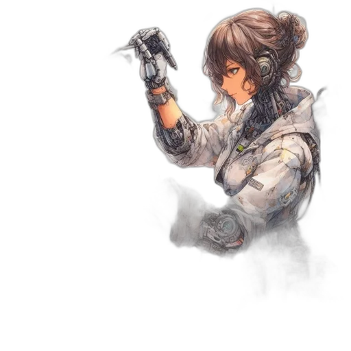 weapon, robot, staff, sword transparent PNG cut-out