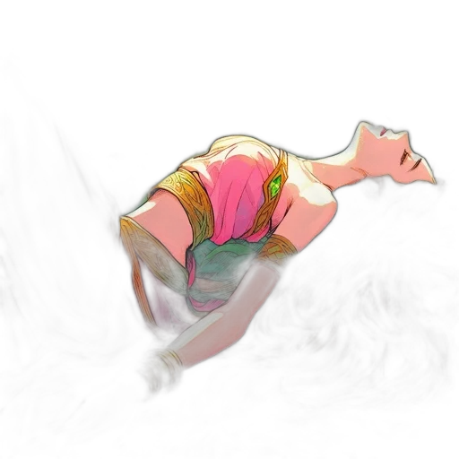 dress, creature, hair, mask transparent PNG cut-out