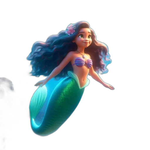creature, hair, concept art, 3d render transparent PNG cut-out