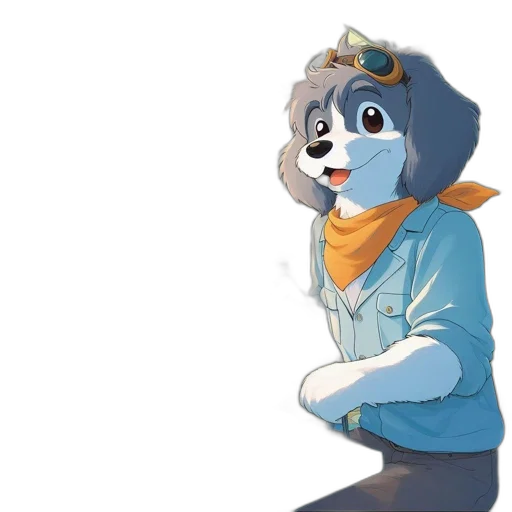 staff, jacket, mask, animal transparent PNG cut-out