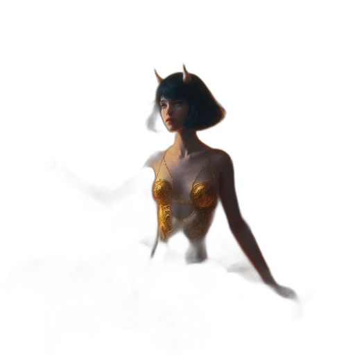 dress, hat, crown, staff transparent PNG cut-out