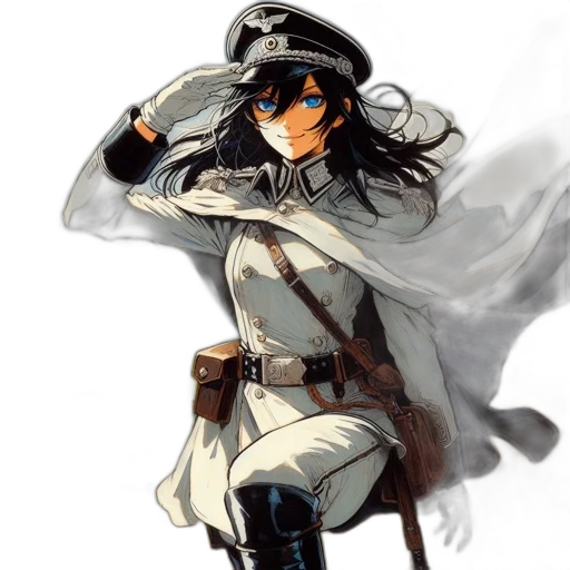 staff, hat, weapon, jacket transparent PNG cut-out