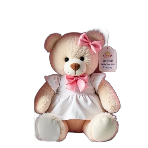 3d render, photorealistic, plush, toy transparent PNG cut-out