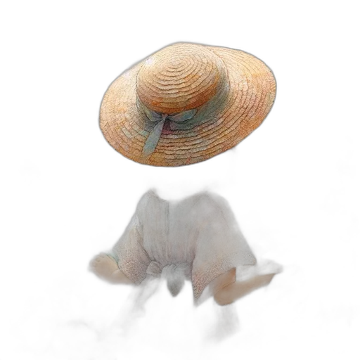 hat, hair, umbrella, creature transparent PNG cut-out