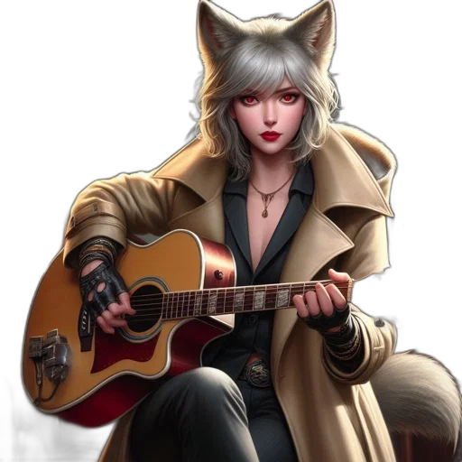 jacket, animal, fantasy art, concept art transparent PNG cut-out