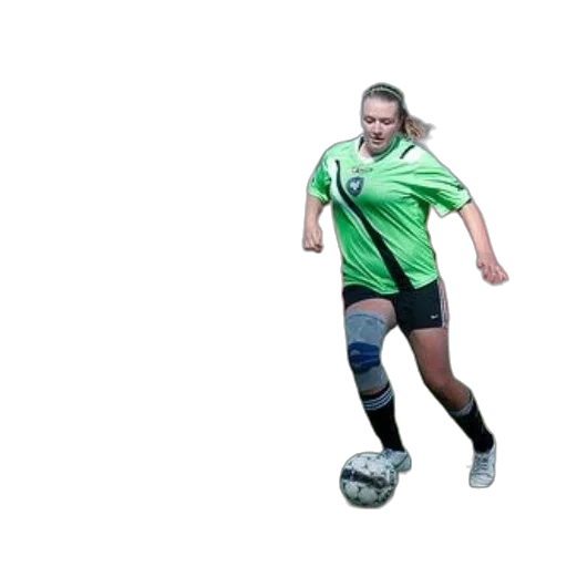 two, female, soccer, players transparent PNG cut-out