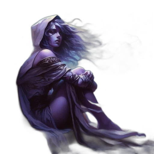 dress, fantasy art, concept art, comic book art transparent PNG cut-out