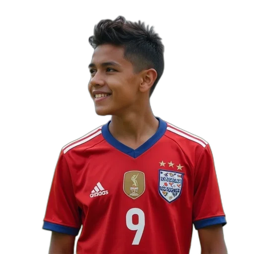 portrait, chilean, soccer, player transparent PNG cut-out