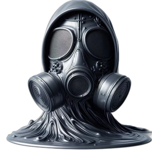 mask, creature, concept art, intricate transparent PNG cut-out