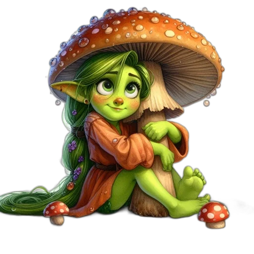 dragon, staff, food, hat transparent PNG cut-out