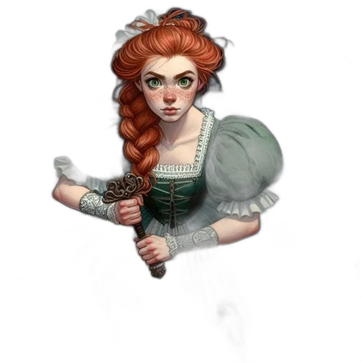 staff, dress, weapon, jewelry transparent PNG cut-out