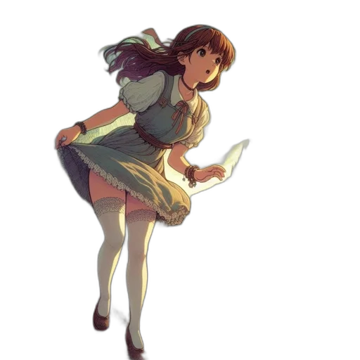 dress, staff, sword, weapon transparent PNG cut-out