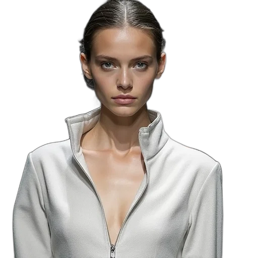 jacket, jewelry, dress, face transparent PNG cut-out