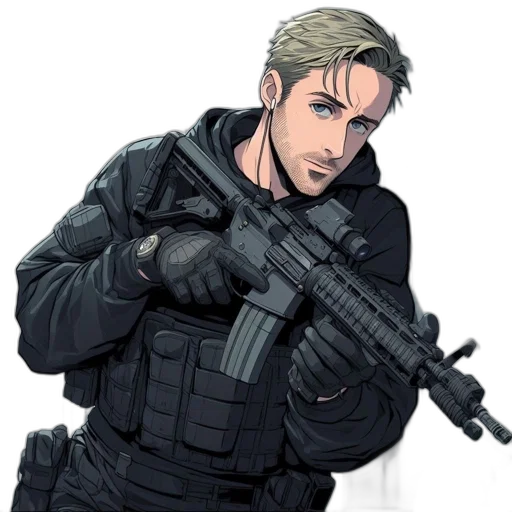 weapon, staff, jacket, animal transparent PNG cut-out