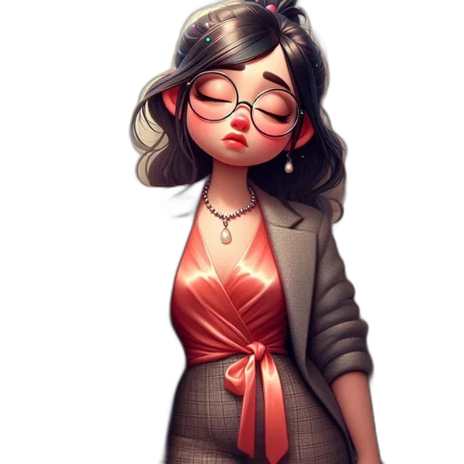 dress, staff, jacket, face transparent PNG cut-out