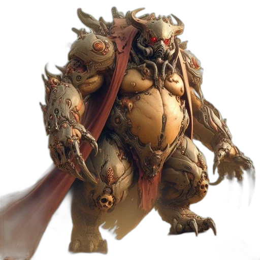 creature, dragon, mask, staff transparent PNG cut-out