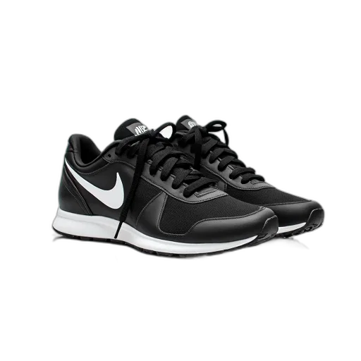shoes, pair, black, white transparent PNG cut-out