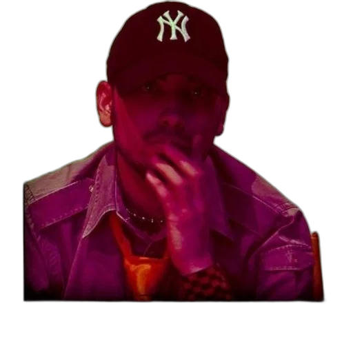 jacket, face, hat, staff transparent PNG cut-out