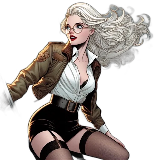 jacket, comic book art, concept art, cartoon transparent PNG cut-out