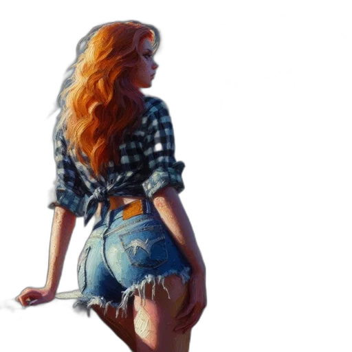 dress, jacket, photorealistic, oil painting transparent PNG cut-out