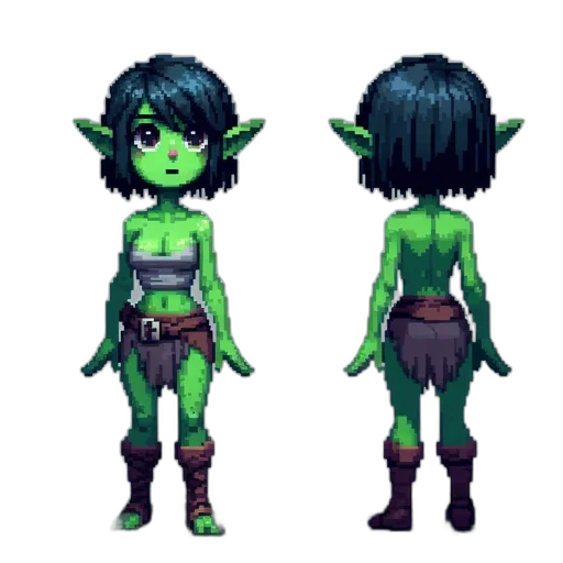 pixel art, concept art, fantasy art, 3d render transparent PNG cut-out