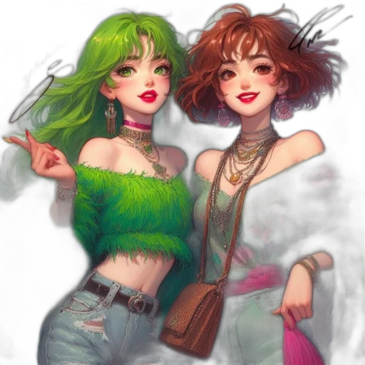 concept art, fantasy art, watercolor, anime transparent PNG cut-out