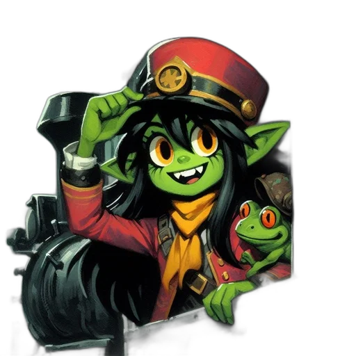 staff, hat, weapon, dragon transparent PNG cut-out
