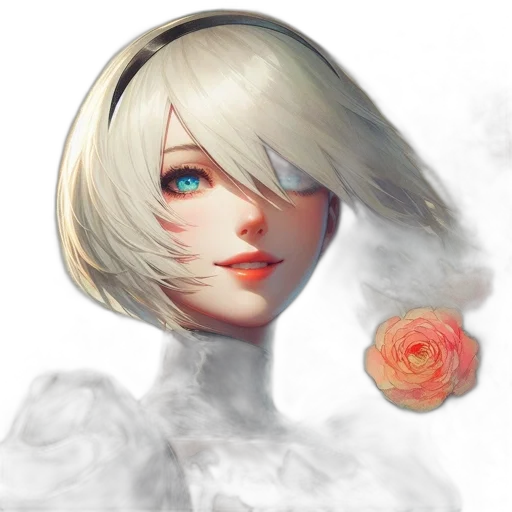 flower, face, robot, mask transparent PNG cut-out