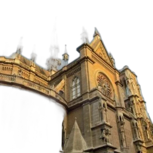 building, crown, umbrella, photorealistic transparent PNG cut-out