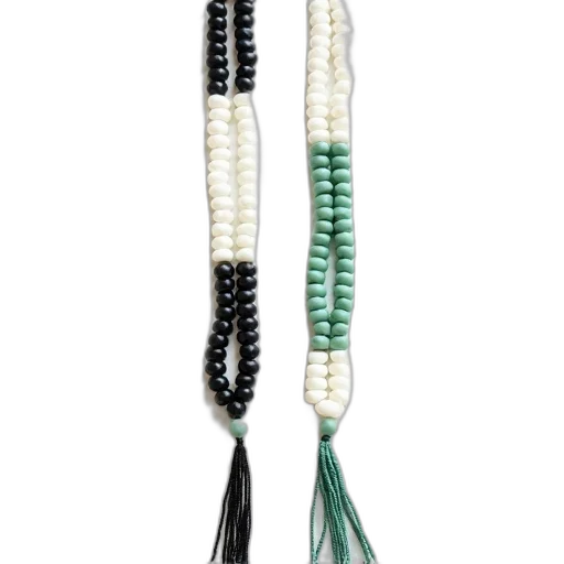 jewelry, staff, two, beaded transparent PNG cut-out
