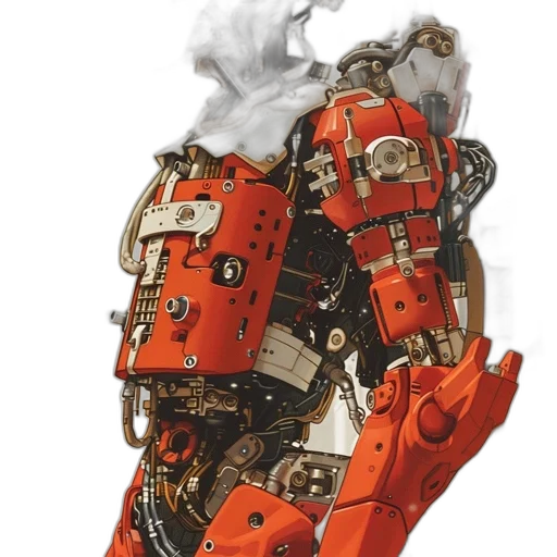 robot, weapon, mask, concept art transparent PNG cut-out