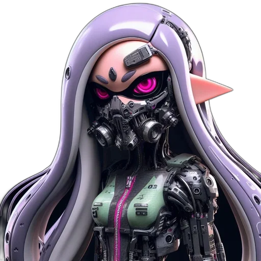 mask, robot, weapon, dress transparent PNG cut-out