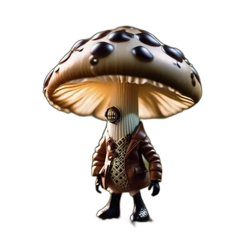 hat, umbrella, jacket, creature transparent PNG cut-out