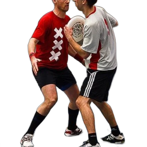 two, men, playing, ultimate transparent PNG cut-out