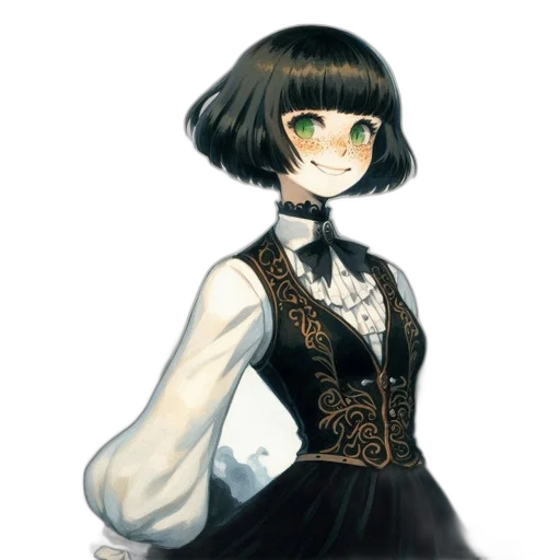 dress, staff, jacket, face transparent PNG cut-out