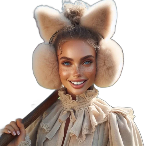 staff, hat, mask, creature transparent PNG cut-out
