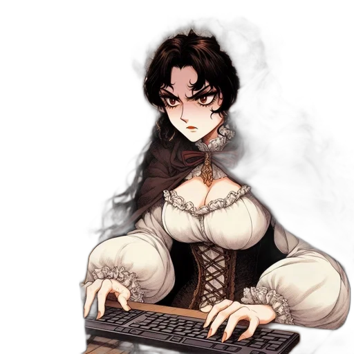 staff, dress, fantasy art, pixel art transparent PNG cut-out