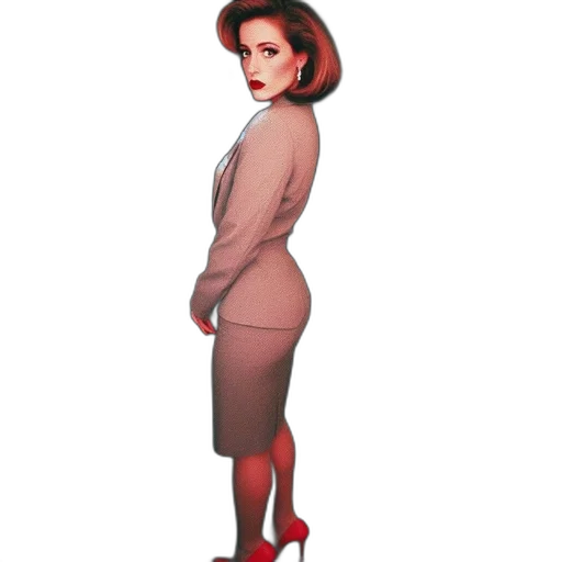 dress, hat, jacket, staff transparent PNG cut-out