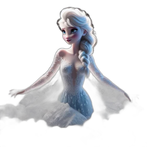 dress, dragon, concept art, fantasy art transparent PNG cut-out
