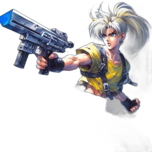 weapon, concept art, pixel art, anime transparent PNG cut-out