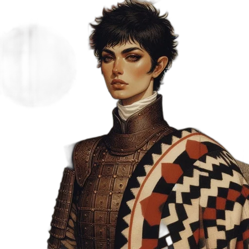 jacket, face, fantasy art, photorealistic transparent PNG cut-out