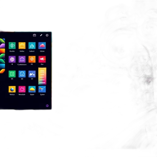 concept art, dark, blue, colorful transparent PNG cut-out