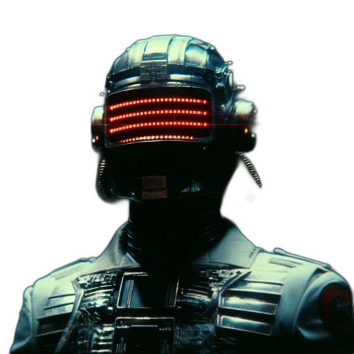 robot, mask, face, staff transparent PNG cut-out