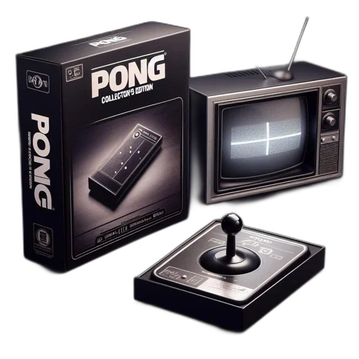 3d render, concept art, classic, pong transparent PNG cut-out