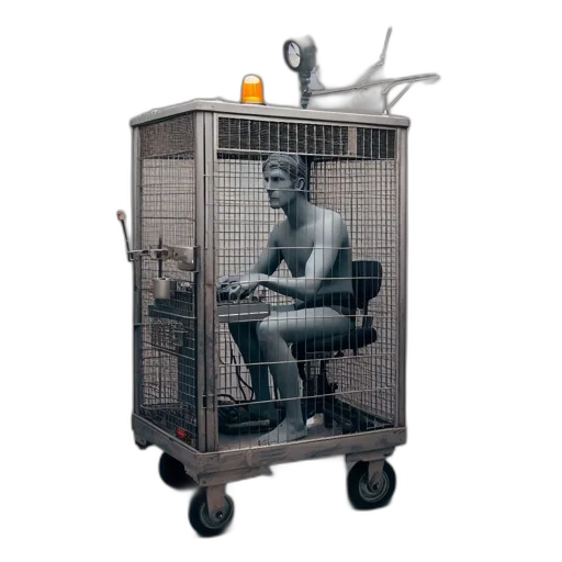furniture, staff, robot, man transparent PNG cut-out