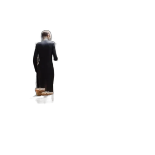 dress, staff, jacket, hat transparent PNG cut-out